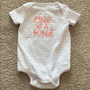 0-3 month baby girl onesie